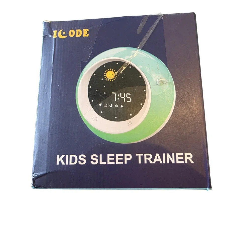 Icode Kids Sleep Trainer Alarm Clock Wake Up Light Night Light Sleep Timer Blue